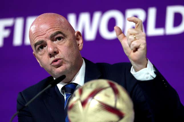 Gianni Infantino says FIFA will be ‘forced not to broadcast’ this summer’s Women’s World Cup in the ‘big five’ European countries if bidding outlets do not improve on ‘disappointing’ and ‘unacceptable’ offers.