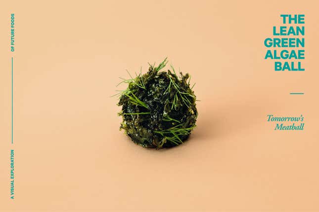 Image for article titled Photos: What your food will look like in 2035, told through meatballs