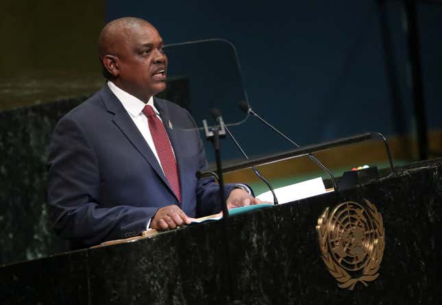 Botswana’s President Mokgweetsi Masisi