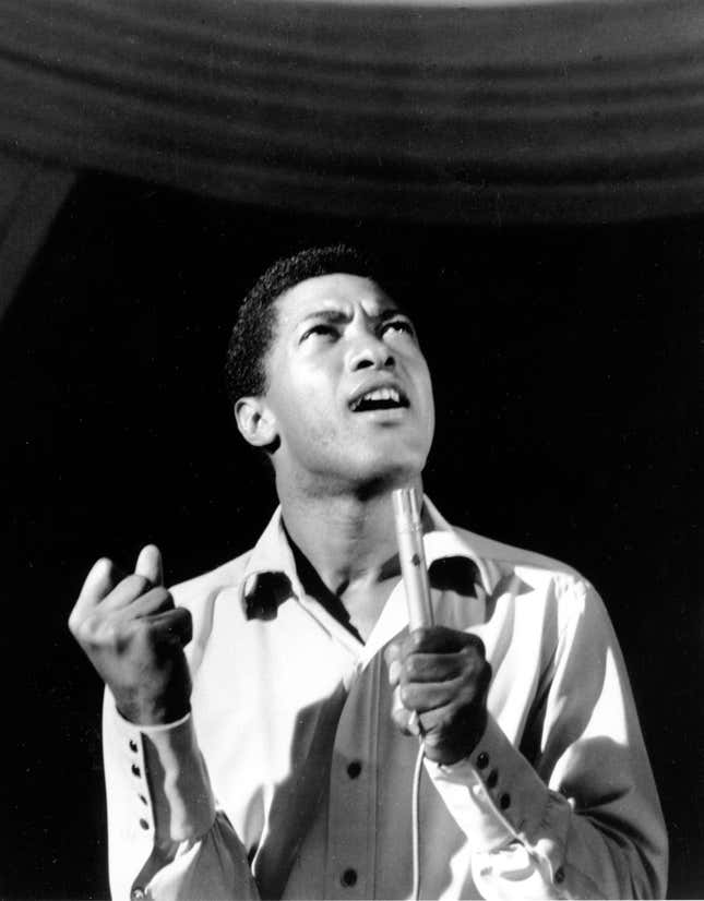 Rock and roll singer Sam Cooke performs at a concert in New York’s Copacabana night club in this undated photo. 