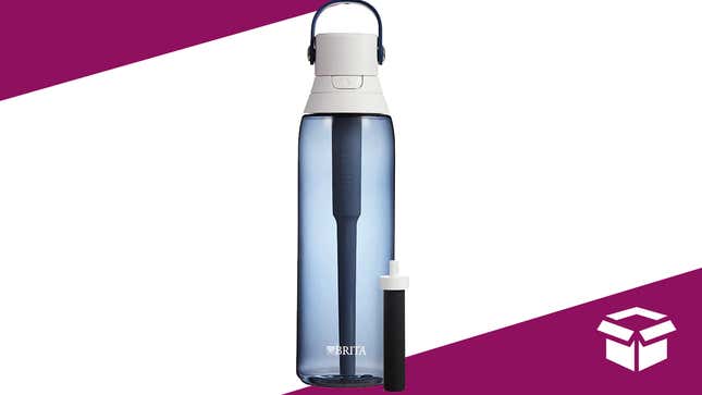 This Brita water bottle improves taste by filtering your water.
