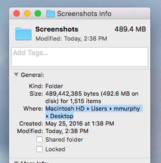 Highlight the “Where” information.