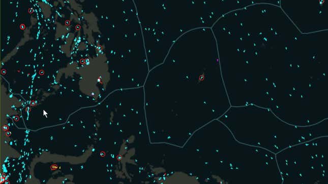 A non-fishing vessel in Palau’s waters slows to less than five knots.