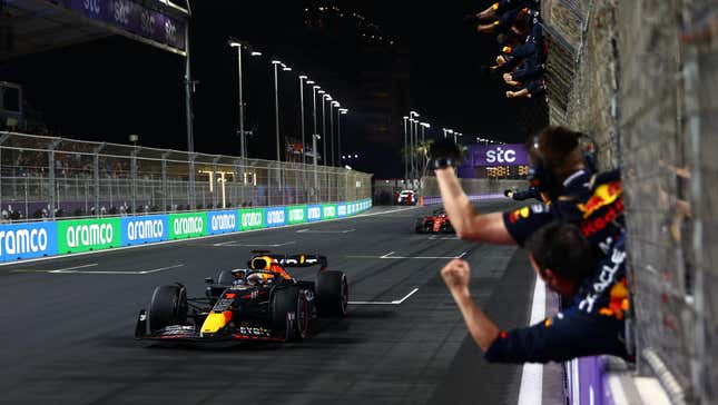 Image for article titled Max Verstappen Wins Saudi Arabian GP After A Dramatic Weekend