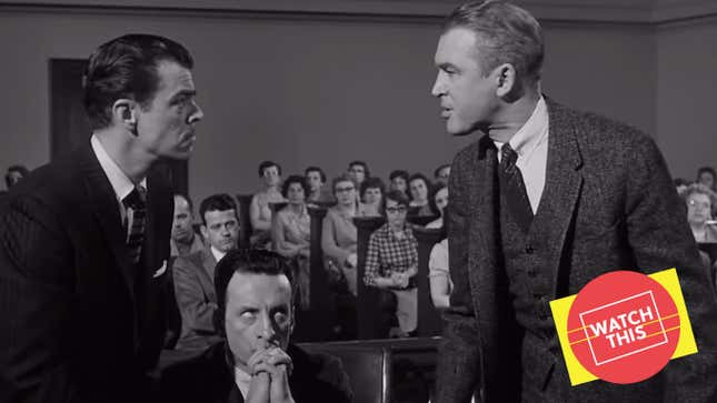 Image for article titled Jimmy Stewart and George C. Scott faced off in one of film’s greatest courtroom dramas