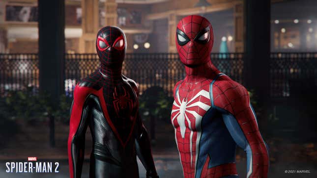 Image for article titled Spider-Man 2&#39;s Team Dives Deep Into Origins, Villains, Multiverse, Venom and More