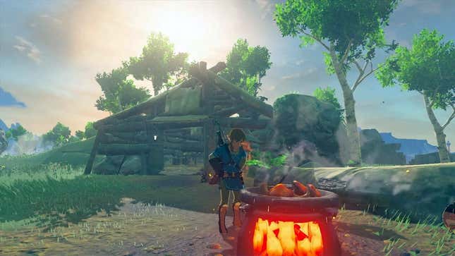 A Link se le viene algo serio en Breath of the Wild.