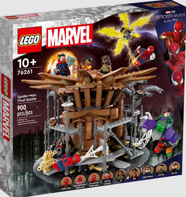 Image for article titled Spider-Man: No Way Home and Avengers: Endgame&#39;s Final Battles Get Epic New Lego Sets