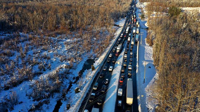 Image for article titled Worst Traffic Jams Of All Time