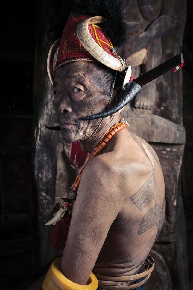 the last head hunters konyak tribe warriornagaland  Flickr