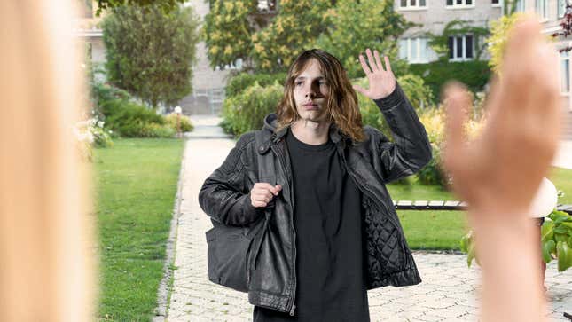 Image for article titled Tearful Norwegian Teen Bids Goodbye To Parents Before Leaving For National Service In Black-Metal Band