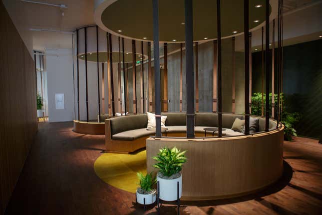 Slack engineers’ forest floor seven stories above San Francisco