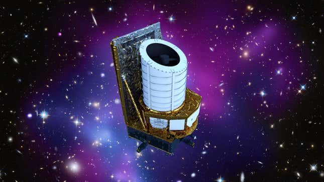 An illustration of ESA's Euclid spacecraft.