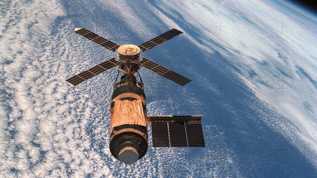 Skylab, as seen on February 8, 1974.