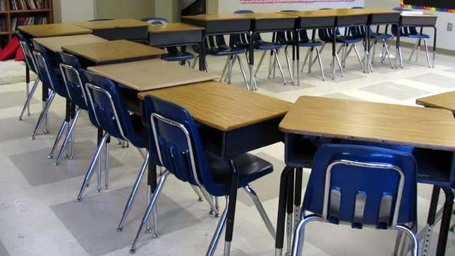 Image for article titled Oh God, Teacher Arranged Desks In Giant Circle