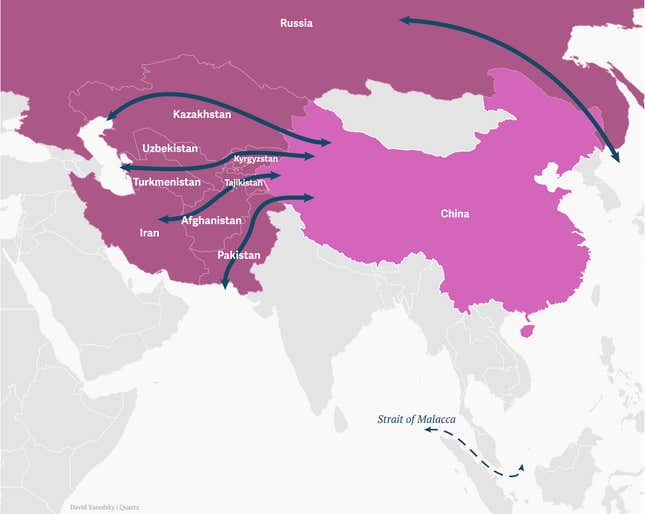Image for article titled China is building the most extensive global commercial-military empire in history