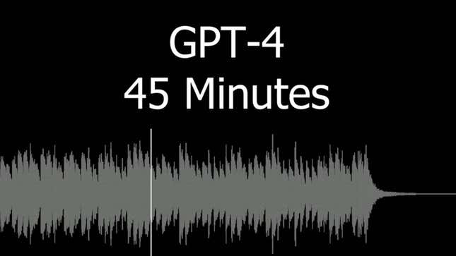 GPT-4 generates music.