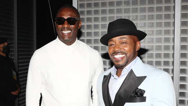 Idris Elba, left and Will Packer attend the 2022 BET Awards at Microsoft Theater on June 26, 2022 in Los Angeles, California.