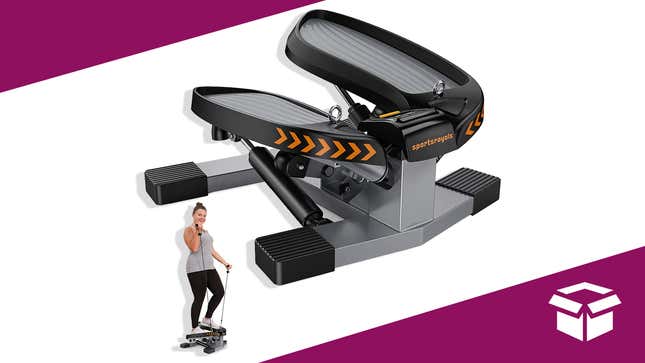 The stair stepper with resistance band is 52% off.