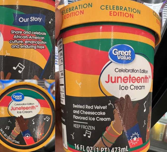 Image for article titled Walmart Pulls Controversial Juneteenth Ice Cream After Online Backlash