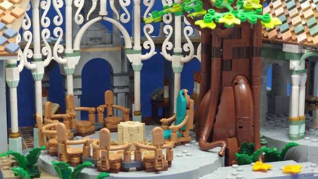 Image for article titled Lego's Huge Rivendell Set Is as Epic a Feat as the Lord of the Rings Movies