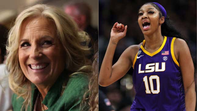 Image for article titled Girl Bye! Angel Reese Responds to Jill Biden&#39;s Suggestion that Iowa and LSU Visit the White House