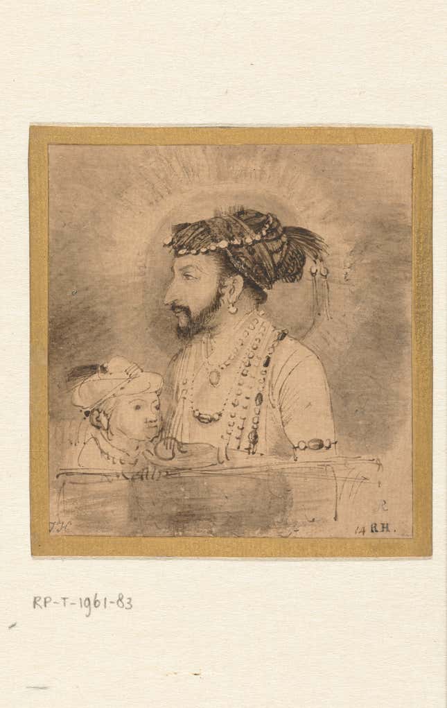 Shah Jahan and his Son, about 1656. Rembrandt Harmensz. van Rijn.