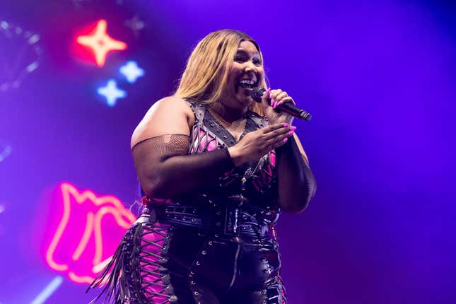  Lizzo performs on stage at Splendour in the Grass 2023 on July 21, 2023 in Byron Bay, Australia.