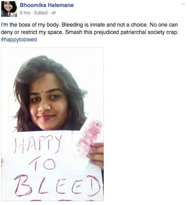 Image for article titled Indian women are not afraid to smash one of the country’s biggest taboos