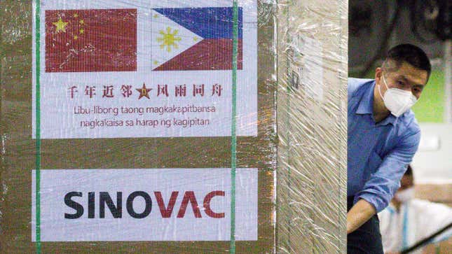 First shipment of COVID-19 vaccine arrives in Philippines