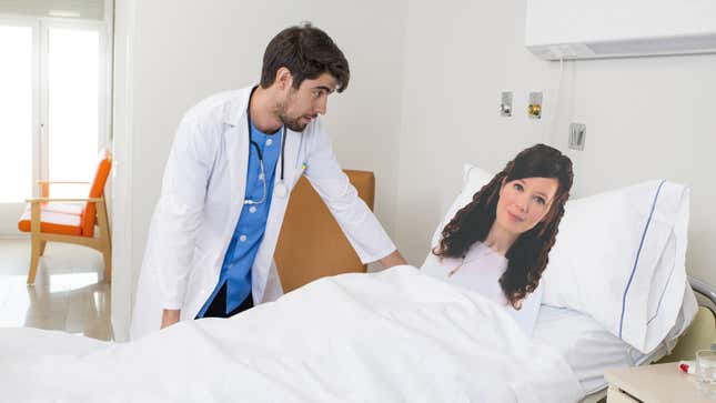 Image for article titled Skeptical Doctor Asks Woman Flattened By Steamroller To Rate Pain