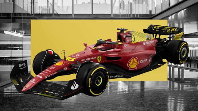 Image for article titled Ferrari Adds Just a Touch of Yellow on Special F1 Livery