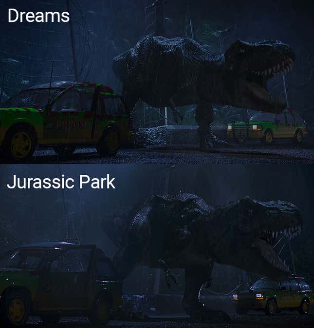 Image for article titled Classic Jurassic Park Scene Somehow Recreated In PlayStation Game