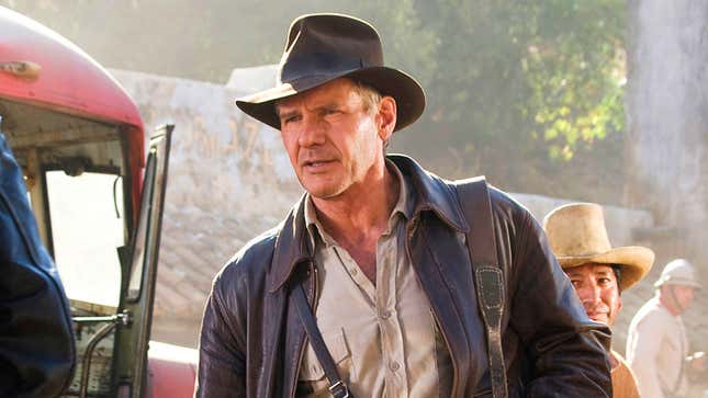 Harrison Ford como Indiana Jones. Ford será rejuvenecido para algunas escenas de la nueva película de la saga.