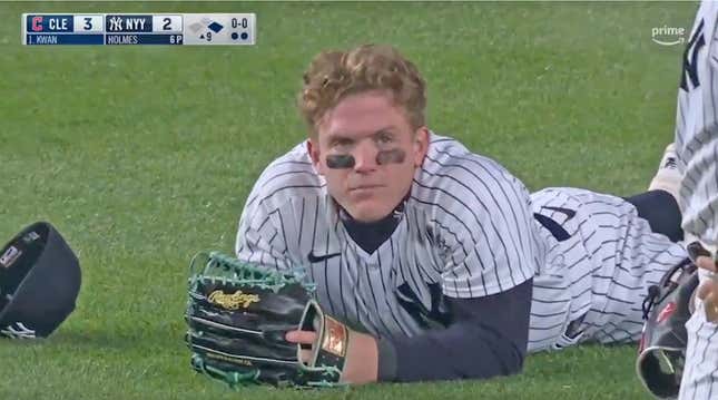 Yankees OF Harrison Bader was just activated from the IL — and he was injured after colliding with Oswald Peraza