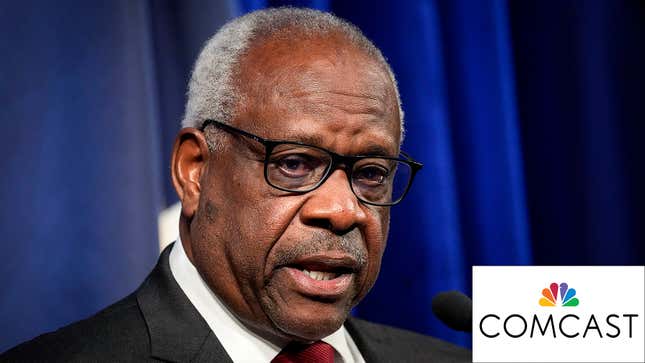 Image for article titled Ethics Complaints Against Clarence Thomas Force Comcast To Drop Him As Spokesperson