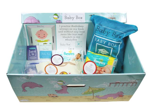Image for article titled Finland’s adorable and much-envied “baby boxes” are making a debut in the US