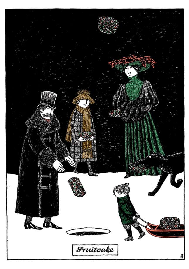 Fruitcake Christmas Card