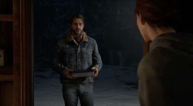Tommy stands in the doorway in The Last of Us 2
