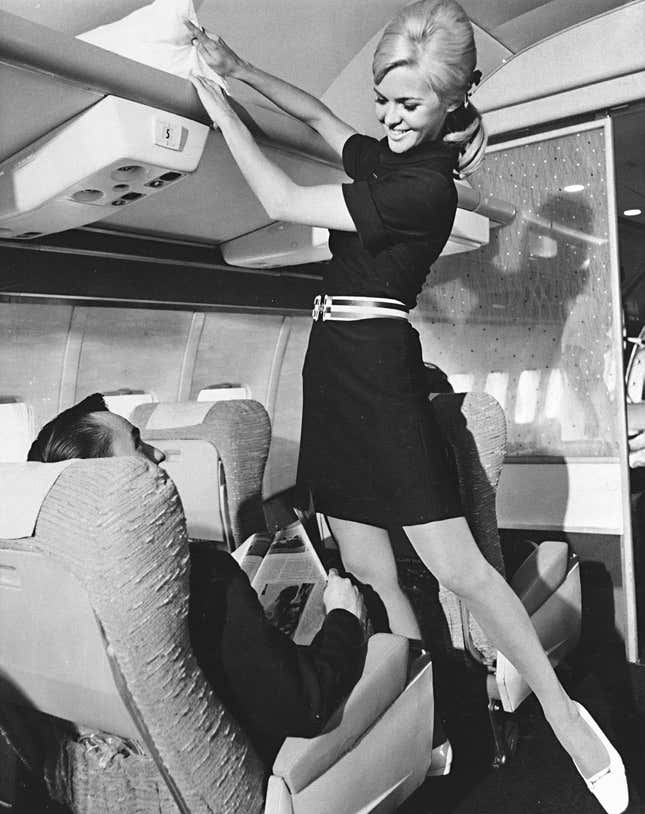 American Airlines stewardess in 1967.