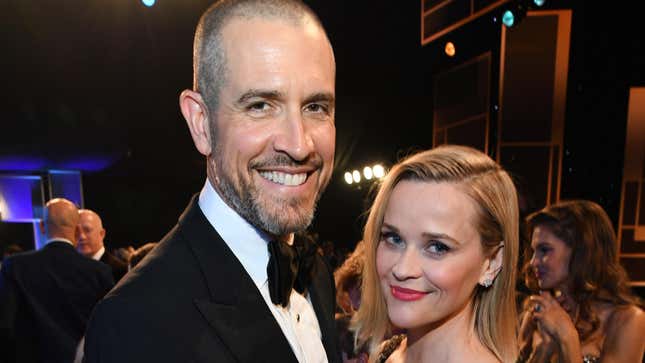 Jim Toth and Reese Witherspoon attend the 26th Annual Screen Actors Guild Awards at The Shrine Auditorium on January 19, 2020 in Los Angeles, California.