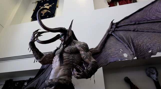 Statue inside Blizzard's Irvine California campus.