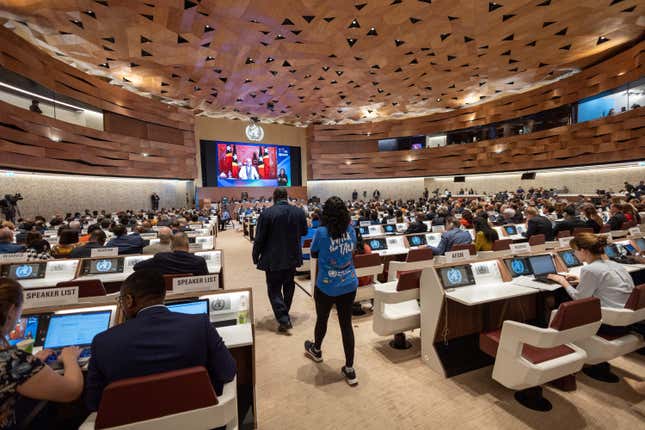 The World Health Assembly in Geneva