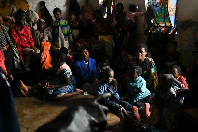 People at a displacement center in Blantyre, Malawi on March 14. 