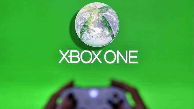 A image of the Xbox logo over a photo of Earth. 