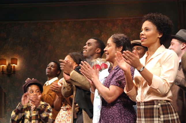 Combs, Phylicia Rashad and Sanaa Lathan during opening night of “A Raisin in the Sun” on Broadway.