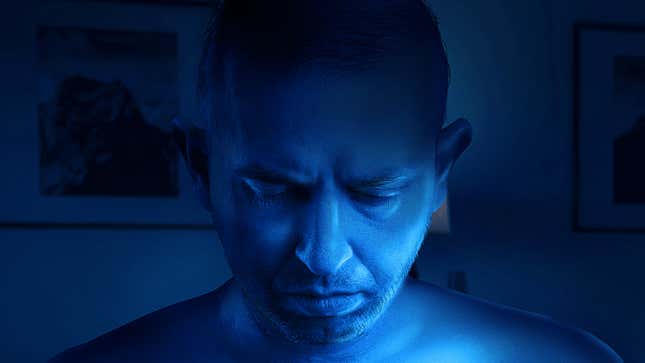 Image for article titled Man Disgusted After Shining Blacklight On Ejaculating Penis