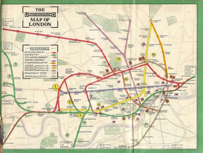 The London Underground turns 150. See how the tube map has changed