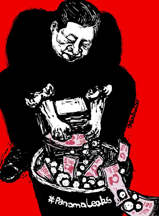 Image for article titled A Chinese dissident cartoonist’s guide to Xi Jinping’s “winning” year in 2016