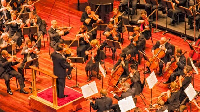 Get this orchestra to work on a rendition, too.